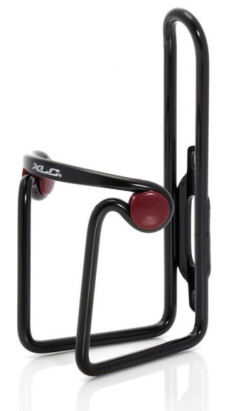XLC Trinkflaschenhalter Alu BC-A02 schwarz/matt Polster rund